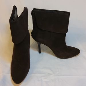 RALPH LAUREN Dark Brown Leather Upper Boot Size 8